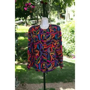 Galiada vintage silk colorful bangle shirt